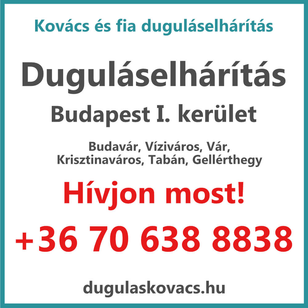 Duguláselhárítás I. kerület Budapest