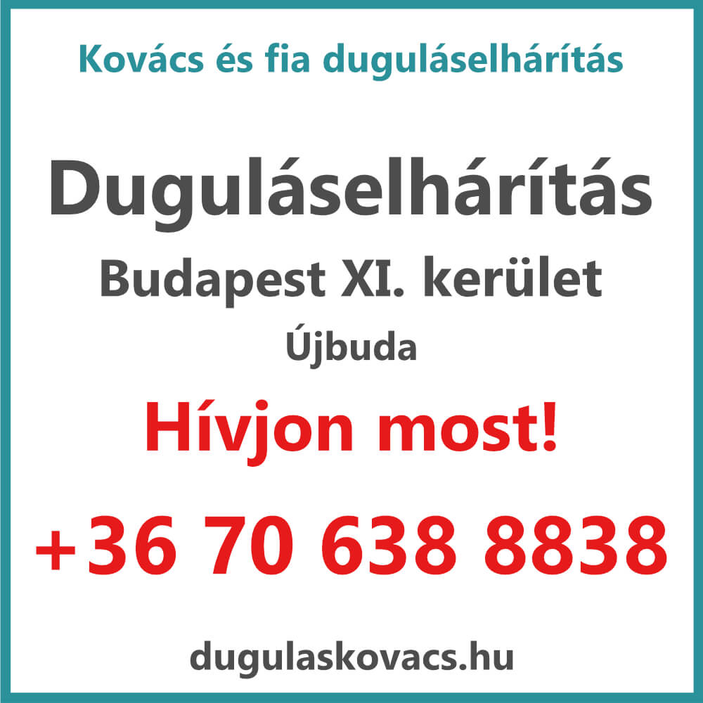 Duguláselhárítás XI. kerület Budapest