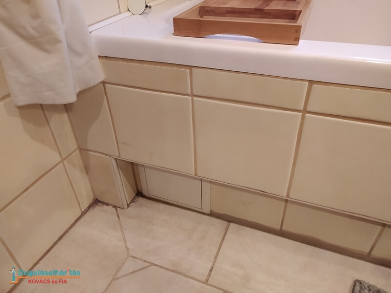 Fürdőszoba duguláselhárítás - kád szerelőajtó