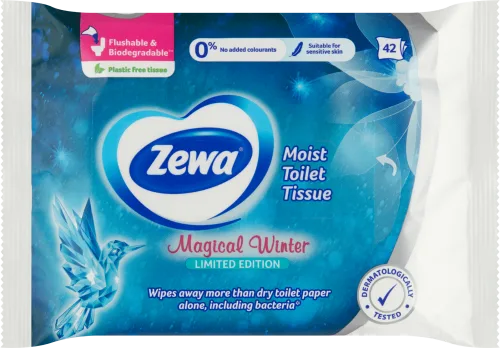 Zewa nedves törlőkendő - nedves WC papír